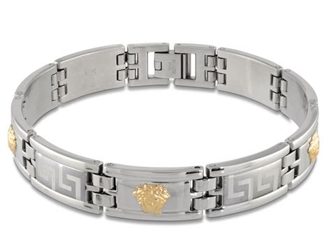 bracelet versace en inoxydable|All Bracelets .